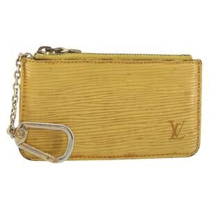 LOUIS VUITTON Epi Pochette Cles Coin Purse Yellow M63809 LV Auth 160898
